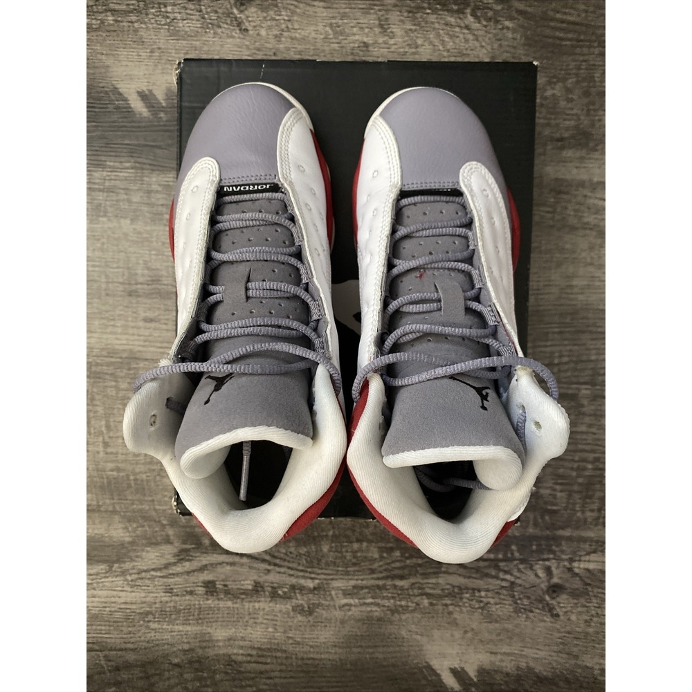 Size 4 boys - Jordan 13 Retro Grey Toe 2014 -Nike-414574-126 - Picture 3 of 5